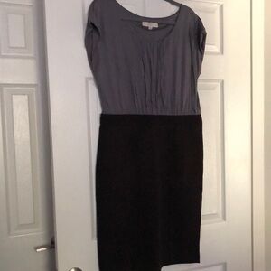 Elegant Gray and Black Women's Dress